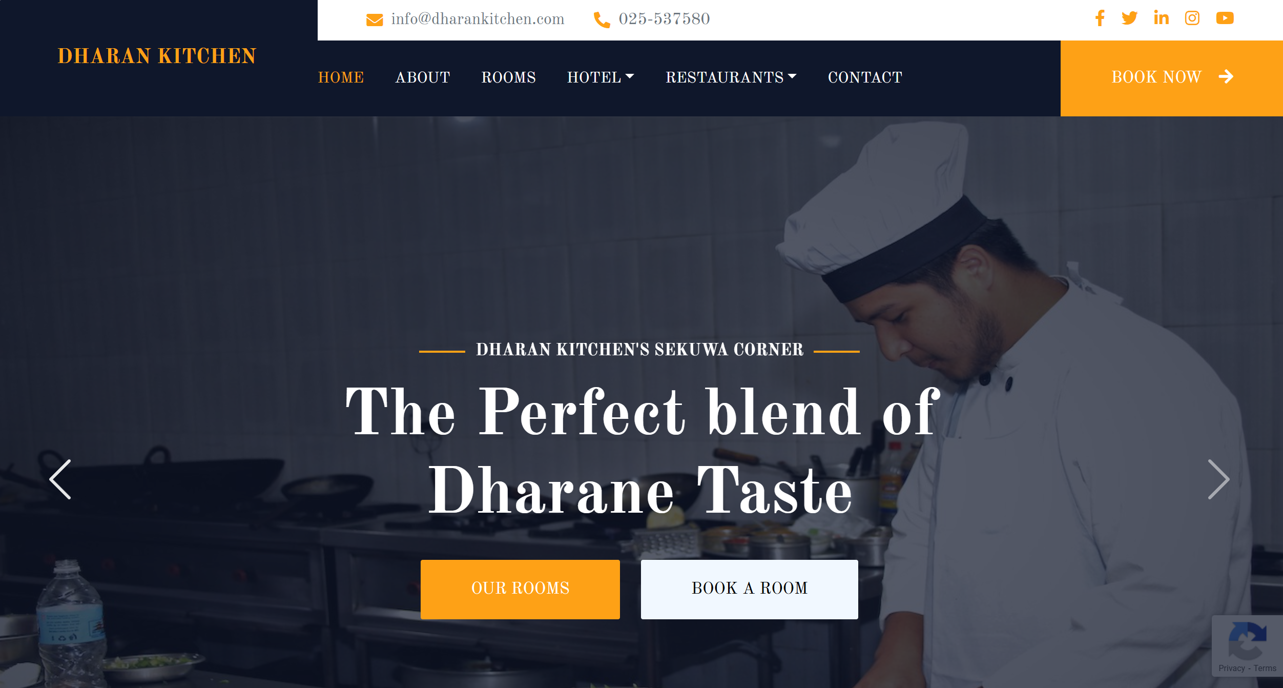 Dharan Kitchen - Hotel & Restro Website